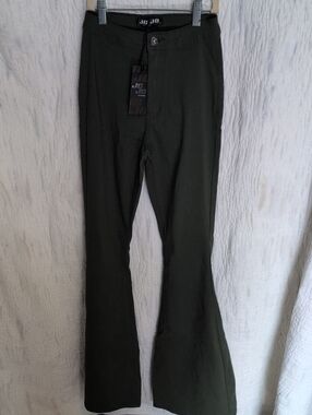 Green Womens Flare Pants - Green